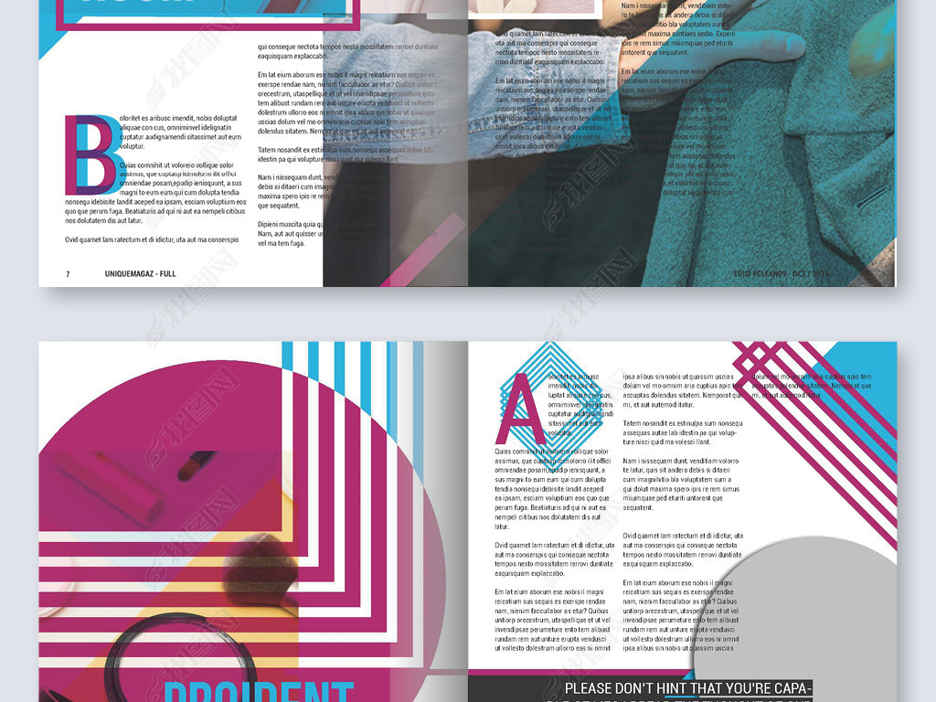 原创多功能目录手册产品宣传画册ai设计模板