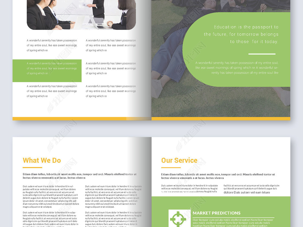 原创现代企业赞助方案手册cdr排版模板版权可商用