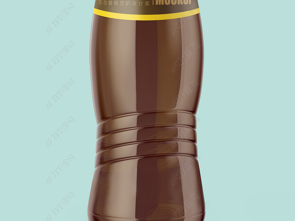 可换色饮料瓶可乐瓶标效果图样机