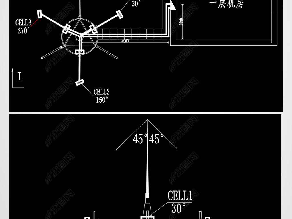 ͨѶվ߰װCADͼ