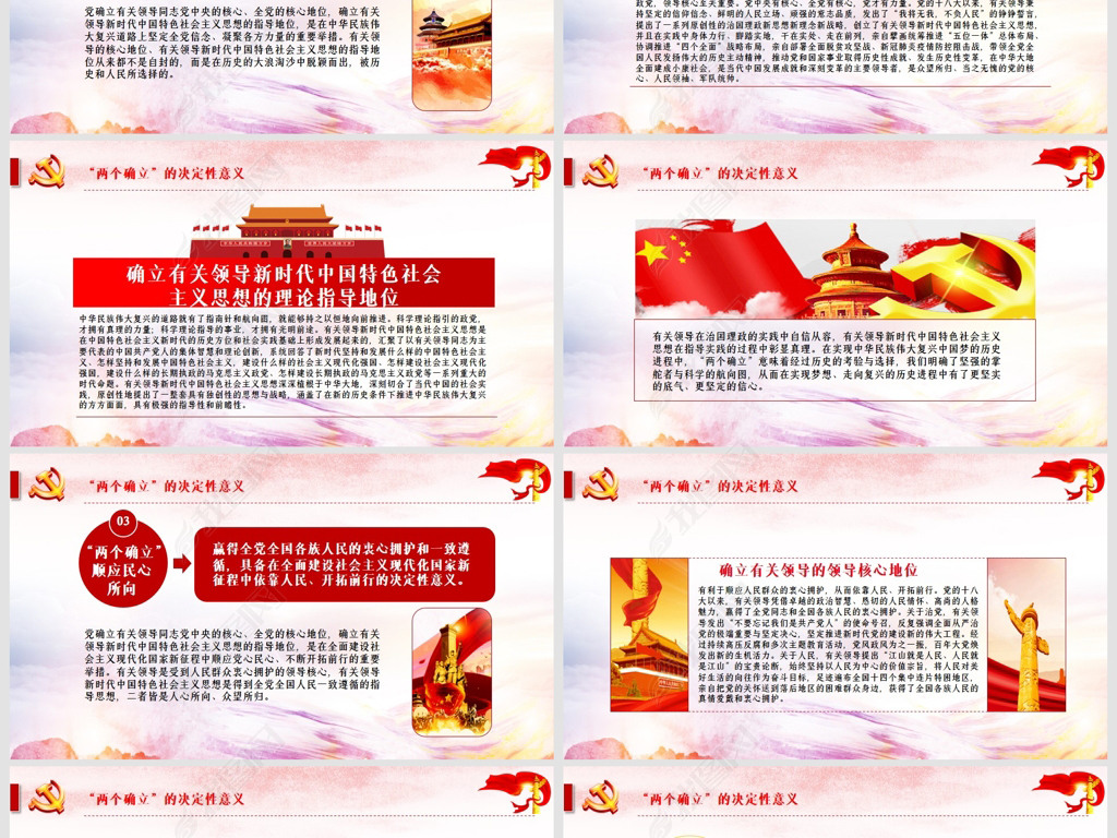 原创两个确立党的百年奋斗史成就经验决议ppt