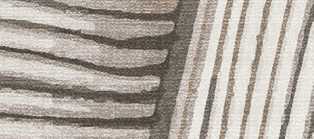 现代简约抽象几何条纹艺术侘寂风地毯地垫设计