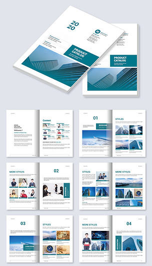 多功能目录手册产品宣传画册cdr设计模板