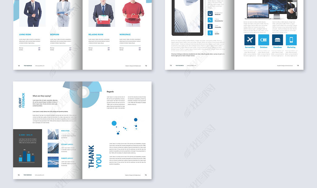 现代企业赞助方案手册cdr排版模板