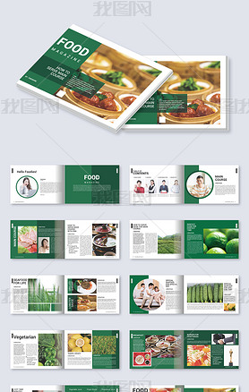 专业美食设计宣传手册cdr排版模板