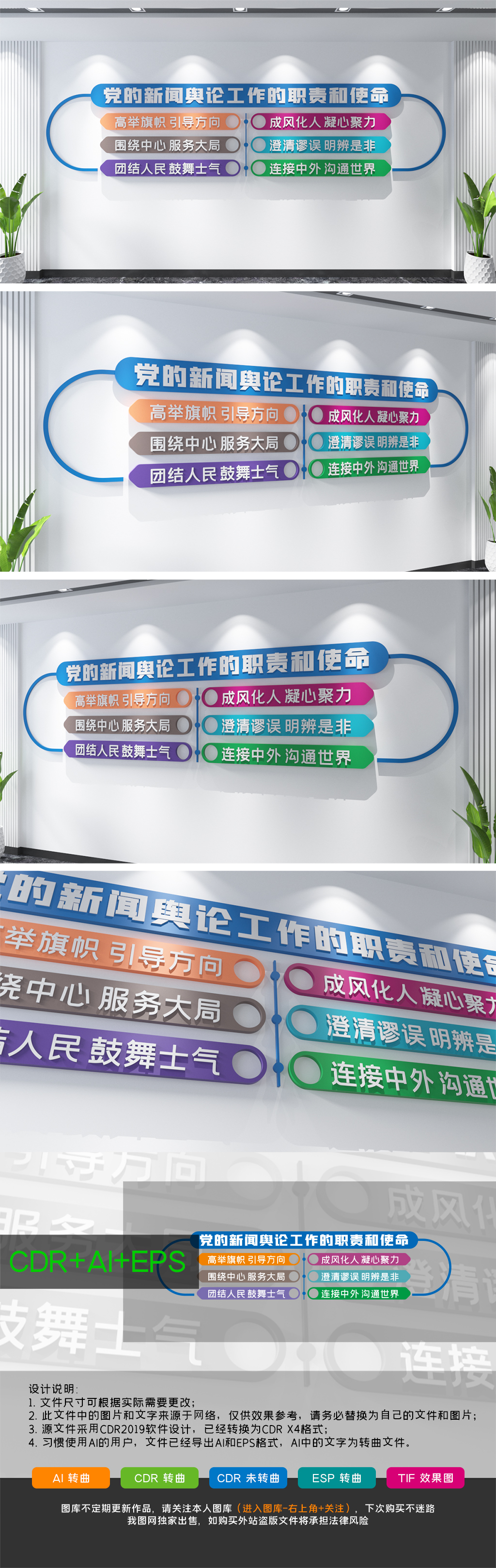 融媒体新闻舆论工作的职责和使命文化墙