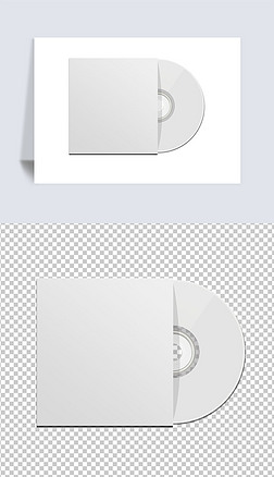 简约空白企业电子科技光盘封面设计