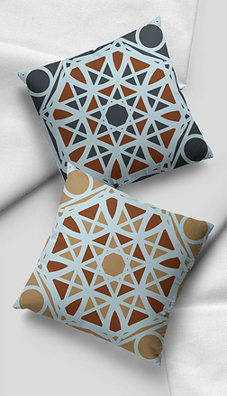 矢量图形图案家居图案|北欧时尚民族几何纹样图案印花抱枕矢量图