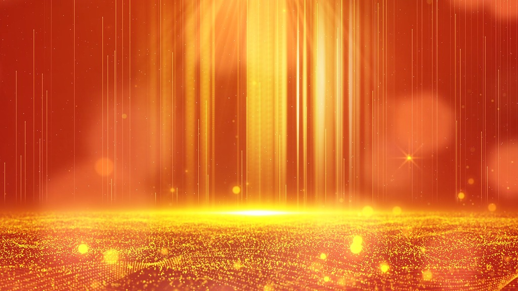 4k年会金色轻奢活动颁奖典礼盛典背景视频素材