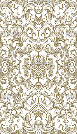 中国风古典祥云浪花纹底纹暗纹印花图案