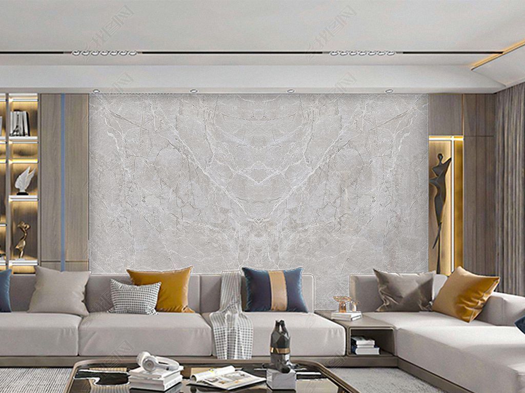 银貂大花玉石大理石纹石材贴图岩板背景墙壁纸