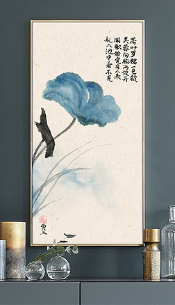 荷花意境画专题模板-荷花意境画图片素材下载-我图网