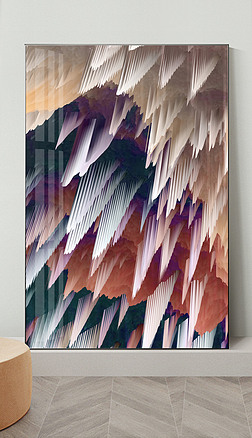 个性水彩装饰画|现代简约艺术抽象手绘水彩色块客厅玄关装饰画