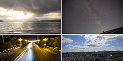 5K城市风景夜晚星空实拍视频延时素材