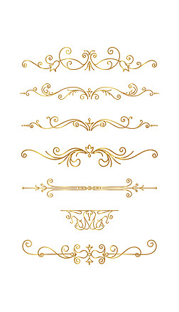 欧式边框纹理装饰边框古典花纹标题框文本框