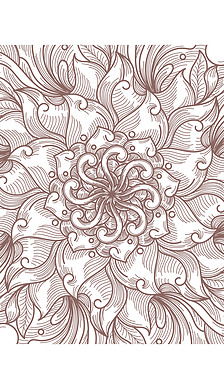 手绘复古花纹花朵底纹暗纹图案背景