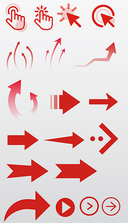 气流上升气流上升鼠标箭头图标矢量图