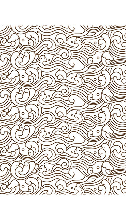 中国风古典浪花纹底纹暗纹中式图案背景