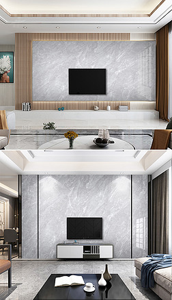 麻灰石大理石纹大板背景墙背景墙|现代简约大气灰石岩板大理石背景墙