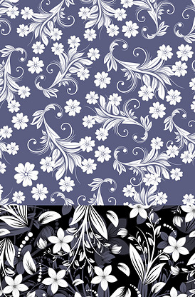 2017欧式经典复古洛可可繁花图案.