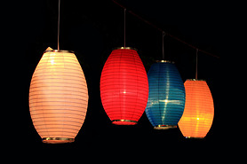 colorful paper lanterns