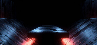 Sci Fi Alien stage Podium Futuristic Showcase Showroom Platform Corridor Garage Motherboard Chip Sch