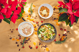 traditional turkish tea with flowers and herbs