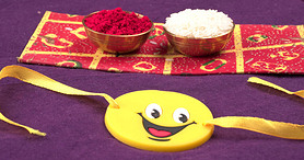 ӡȽڣRaksha BandhanŵRakhi  Rice GrainsKumkum ӡȴͳֵܽü䰮.