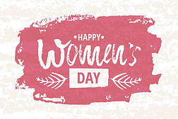 3 月 8 日快乐国际妇女的天设计背景。字体设计。3 月 8 日贺卡。国际妇女节的背景模板。矢量