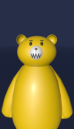 可爱玩偶模型库|玩偶熊c4d模型