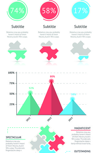 信息图表ppt背景素材收集矢量图层下载