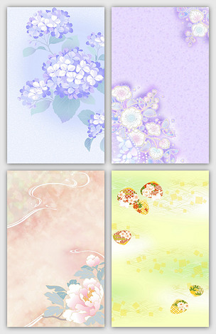 淡蓝淡紫高清花卉纹理海报背景服装t.