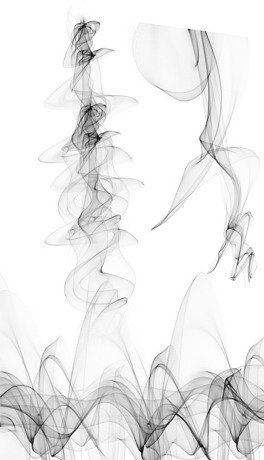 中国风水墨烟雾素材免扣海报设计元素