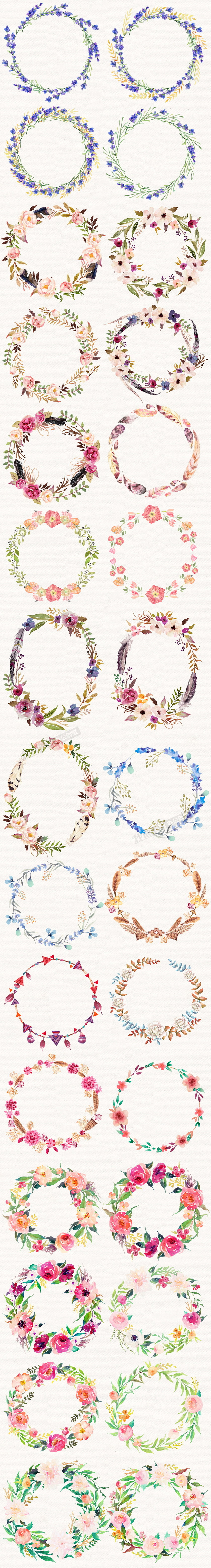 花环花边花纹夏季免扣设计元素下载-(ppt素材编号27019147)-我图网