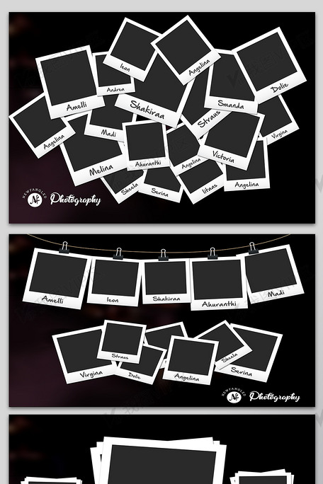 照片拼图设计模板