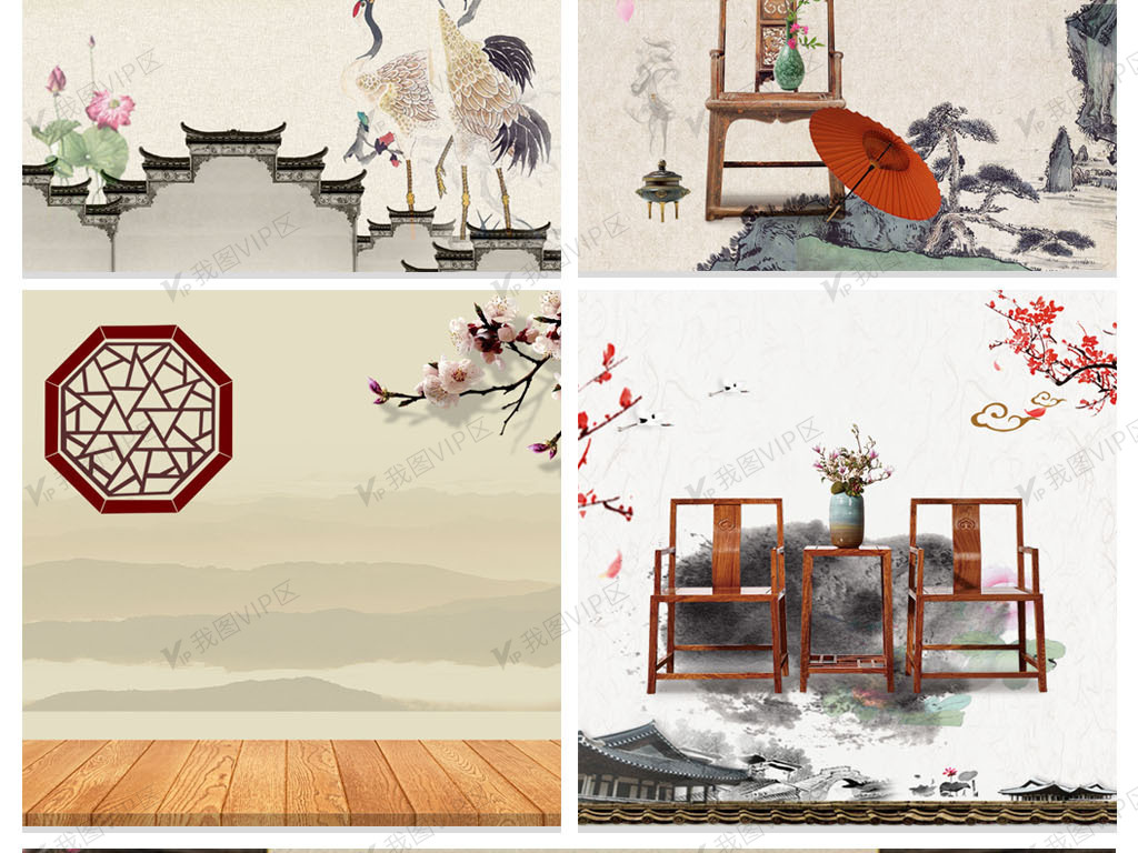 设计中国风古典中式家具背景直通车素材是用户qq7390c76b上传到我图网
