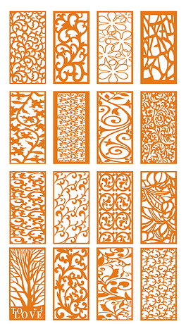 中国风古典边框中式雕花矢量素材