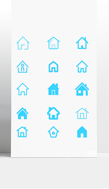 UI设计主页房子首页图标