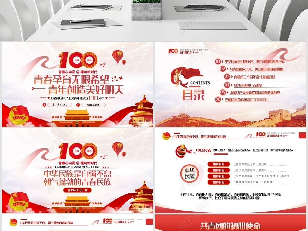 庆祝中国共产主义青年团成立100周年大会讲话