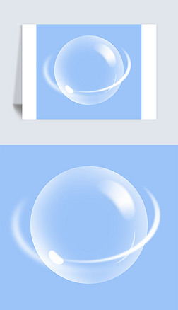 漂亮透明免抠元素|透明多彩气泡水泡空气海报素材背景png