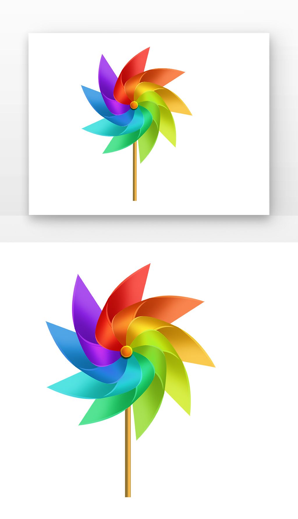 风车彩色小风车五颜六色