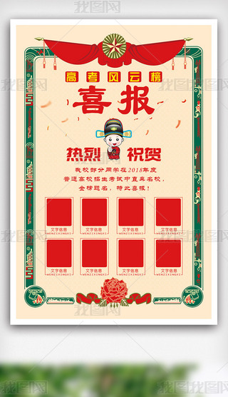 高考金榜题名喜报