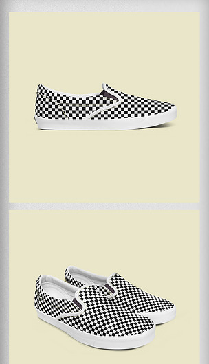 帆布鞋样机模板