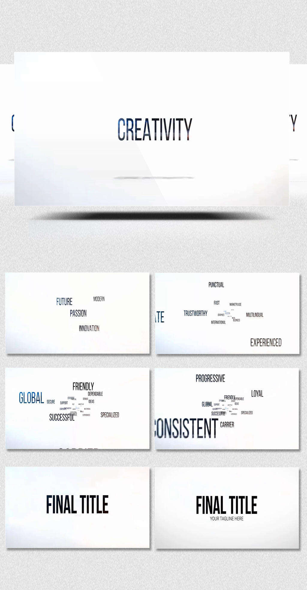 简洁大气文字笔记pr特效视频模板下载