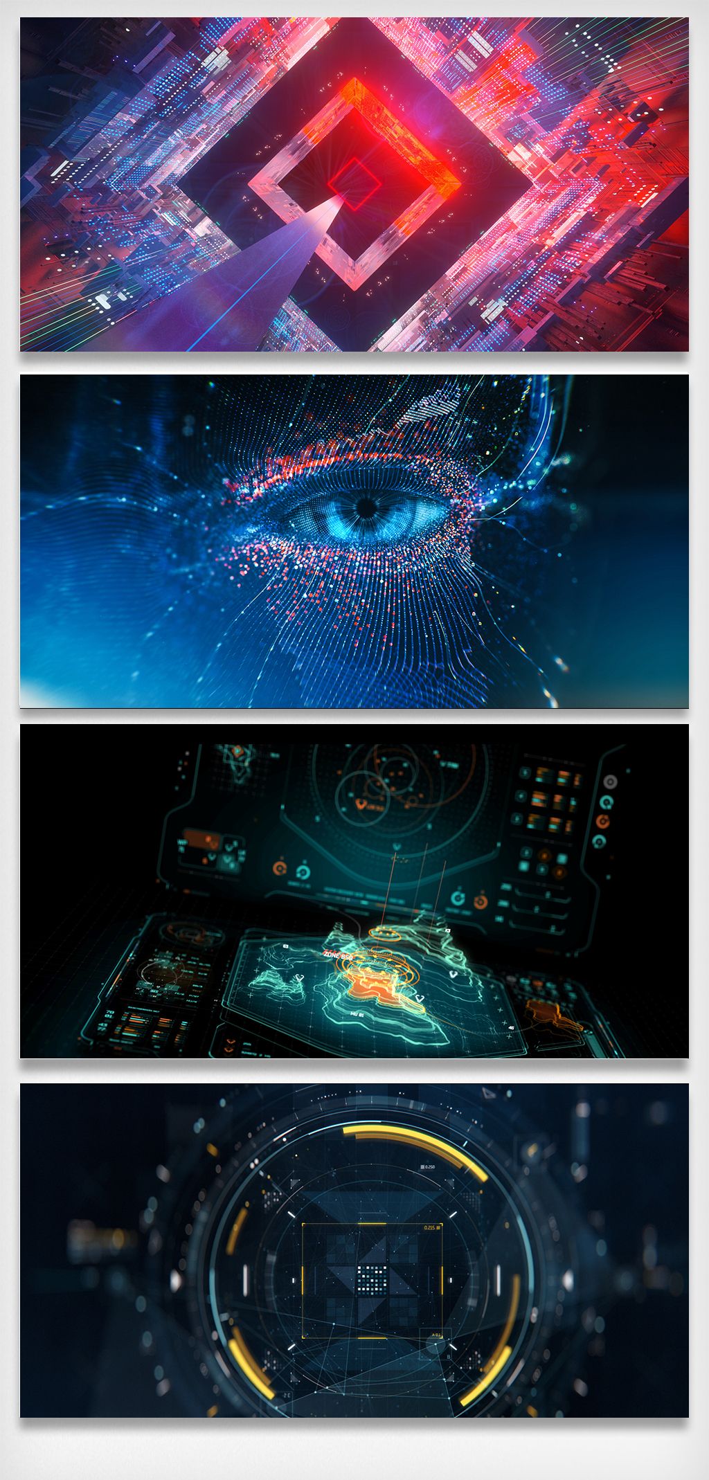 未来科技感技术背景素材