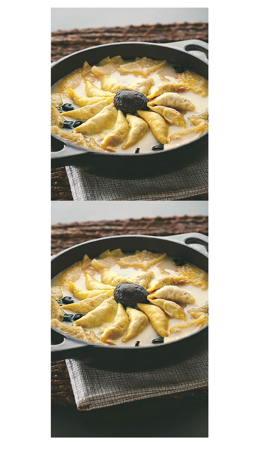 蛋饺白菜烧煮皮肚