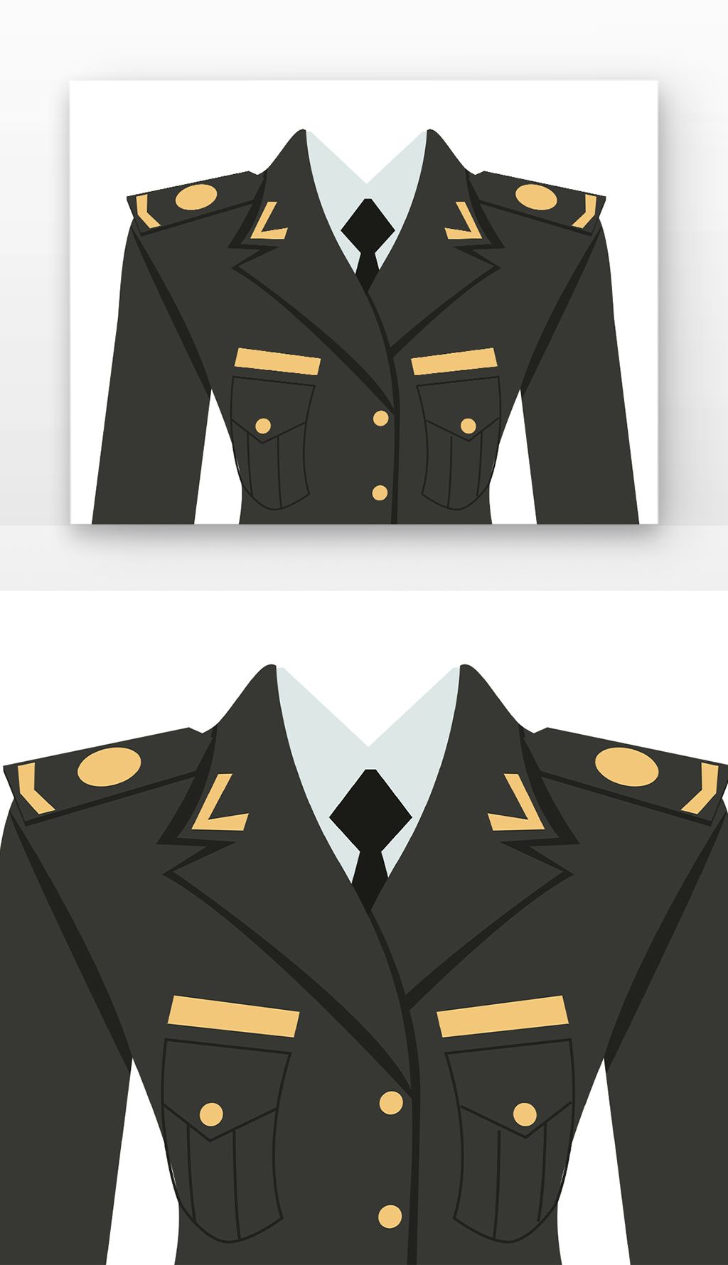 卡通军装军绿色军装服饰素材简介我图网提供卡通军装军绿色军装服饰