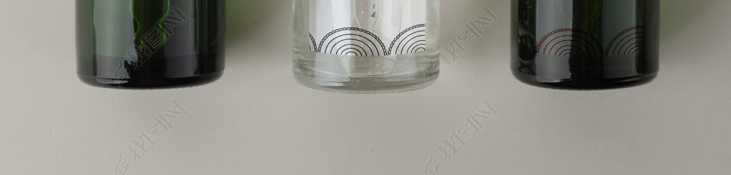 透明玻璃精油瓶滴管瓶护肤品化妆品瓶子样机A4