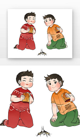 斗蛐蛐大暑复古民间斗蛐蛐斗蟋蟀的儿童