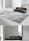 现代简约灰色抽象水墨肌理艺术地毯地垫图案设计